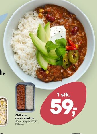 SuperBrugsen Chili con carne med ris tilbud