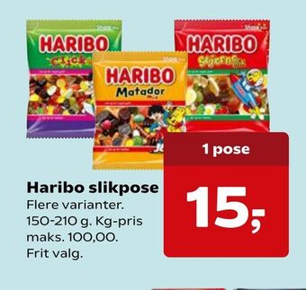 Kvickly Haribo slikpose tilbud