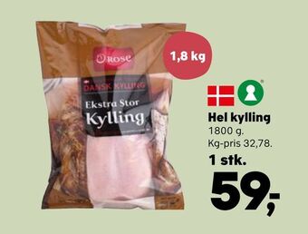 SuperBrugsen Hel kylling tilbud