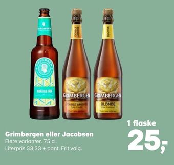 SuperBrugsen Grimbergen eller jacobsen tilbud