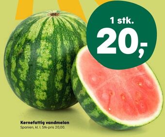 SuperBrugsen Kernefattig vandmelon tilbud