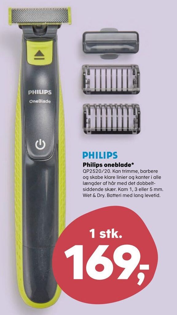 Philips oneblade tilbud hos SuperBrugsen