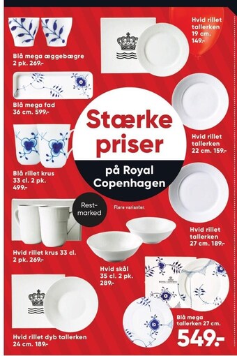 Bilka Royal copenhagen tilbud