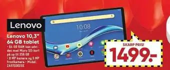 Lenovo 10,3 64 gb tablet