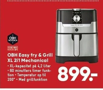 Bilka Obh easy fry & grill xl 2i1 mechanical tilbud