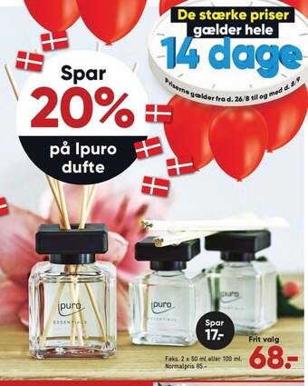 Bilka Spar 20% på ipuro dufte tilbud