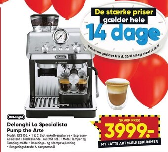 Bilka Delonghi la specialista pump the arte tilbud