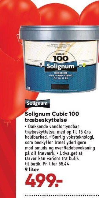 Bilka Solignum cubic 100 træbeskyttelse tilbud