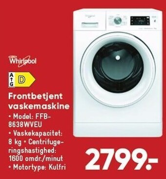 Bilka Frontbetjent vaskemaskine tilbud