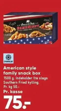 Bilka American style family snack box tilbud