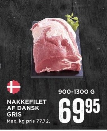 MENY Nakkefilet af dansk gris tilbud