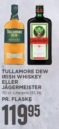 MENY Tullamore dew irish whiskey el. jägermeister tilbud