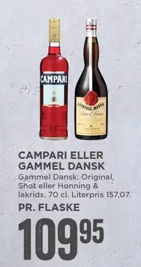 MENY Campari el. gammel dansk tilbud