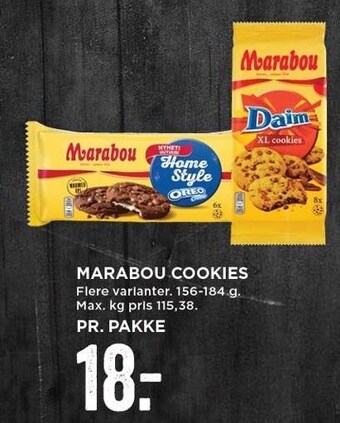 MENY Marabou cookies tilbud