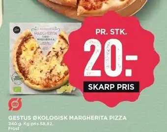 MENY Gestus økologisk margherita pizza tilbud