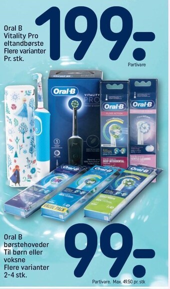 REMA 1000 Oral b vitality pro eltandbørste tilbud