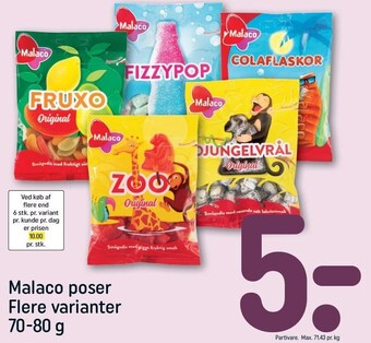 REMA 1000 Malaco poser tilbud