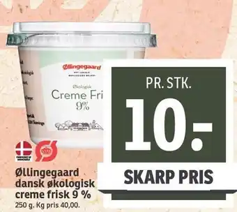 SPAR Øllingegaard dansk økologisk creme frisk 9% tilbud