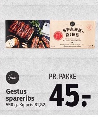 SPAR Gestus spareribs tilbud