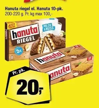 Calle Hanuta riegel el. hanuta 10-pk. tilbud