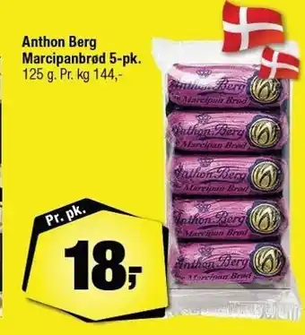 Calle Anthon berg marcipanbrød 5-pak tilbud