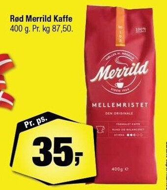 Rød merrild kaffe