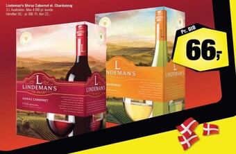 Calle Lindeman's shiraz cabernet el. chardonnay tilbud