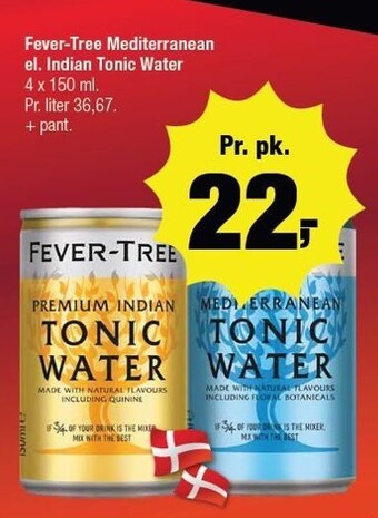 Fever-tree mediterranean el. indian tonic water