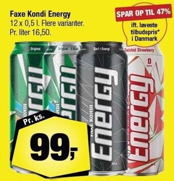 Calle Faxe kondi energy tilbud