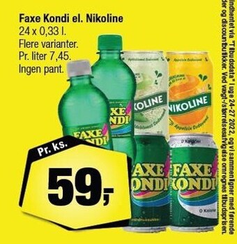 Calle Faxe kondi el. nikoline tilbud