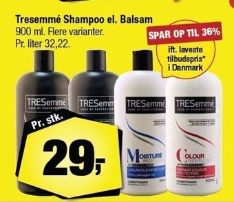 Calle Tresemme shampoo el balsam tilbud