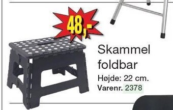 Harald Nyborg Skammel foldbar tilbud