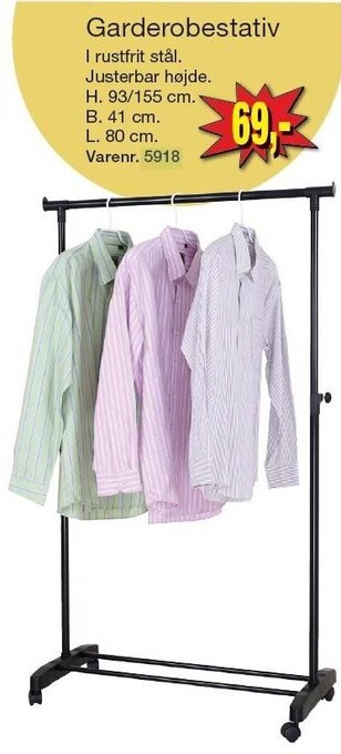 Harald Nyborg Garderobestativ tilbud