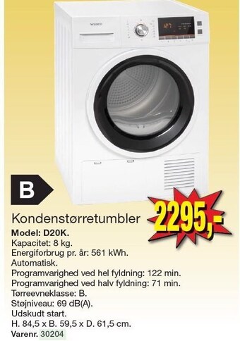 Harald Nyborg Kondenstørretumbler tilbud