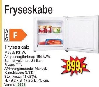 Harald Nyborg Fryseskab tilbud