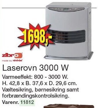 Harald Nyborg Laserovn 3000 w tilbud
