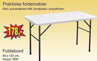 Harald Nyborg Foldebord tilbud