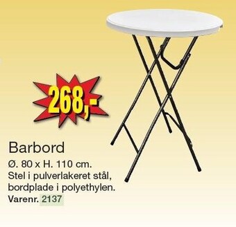 Harald Nyborg Barbord tilbud