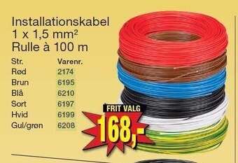 Harald Nyborg Installationskabel tilbud
