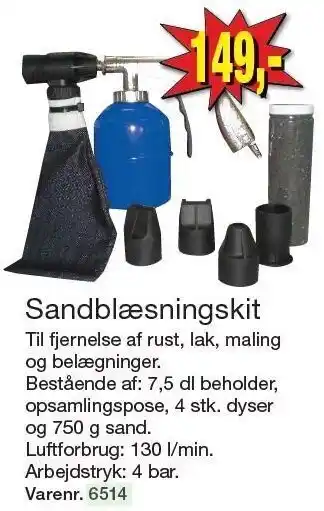 Harald Nyborg Sandblæsningskit tilbud