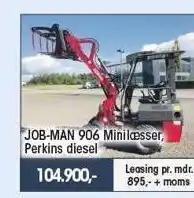 Job-man 906 minilæsser perkins diesel