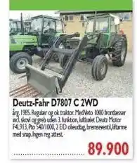 Deutz-fahr d7807 c 2wd