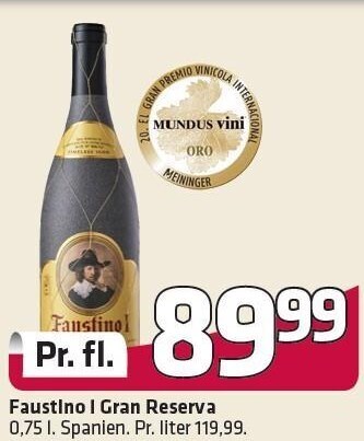 Fleggaard Faustino i gran reserva tilbud