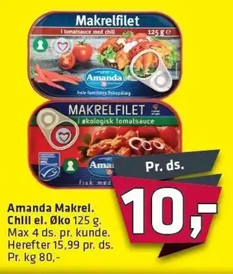 Fleggaard Amanda makrel chill el. øko tilbud