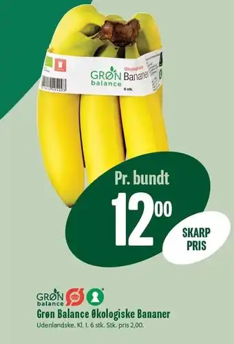 Min Købmand Økologiske bananer 6 stk tilbud