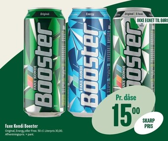 Min Købmand Faxe kondi booster tilbud