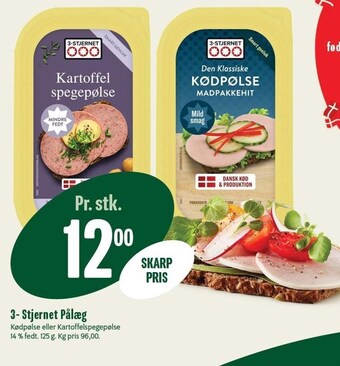 Min Købmand 3- stjernet pålæg tilbud