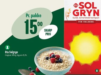 Min Købmand Ota solgryn tilbud