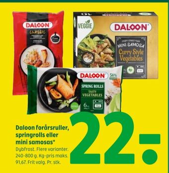 Coop 365 Daloon forårsruller tilbud