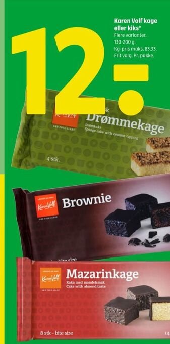 Coop 365 Karen volf kager tilbud